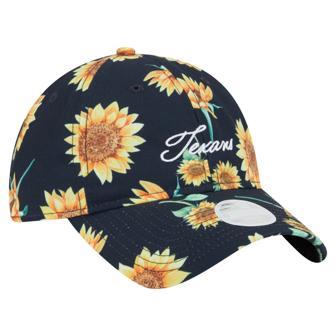 Houston Texans New Era Women's Adventure Sunflower 9TWENTY Adjustable Hat - Navy - NFL
