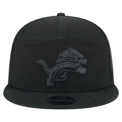 Detroit Lions New Era Adventure Canvas Split Panel 9FIFTY Snapback Hat - Black - NFL