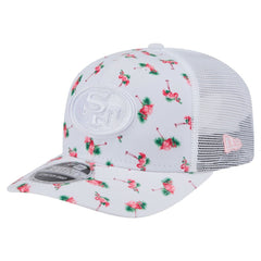 San Francisco 49ers New Era Adventure Flamingo Pattern 9SEVENTY Stretch-Snap Hat - White - NFL