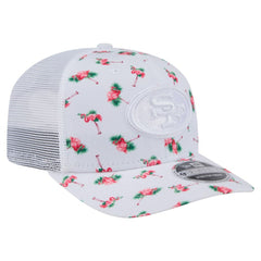 San Francisco 49ers New Era Adventure Flamingo Pattern 9SEVENTY Stretch-Snap Hat - White - NFL