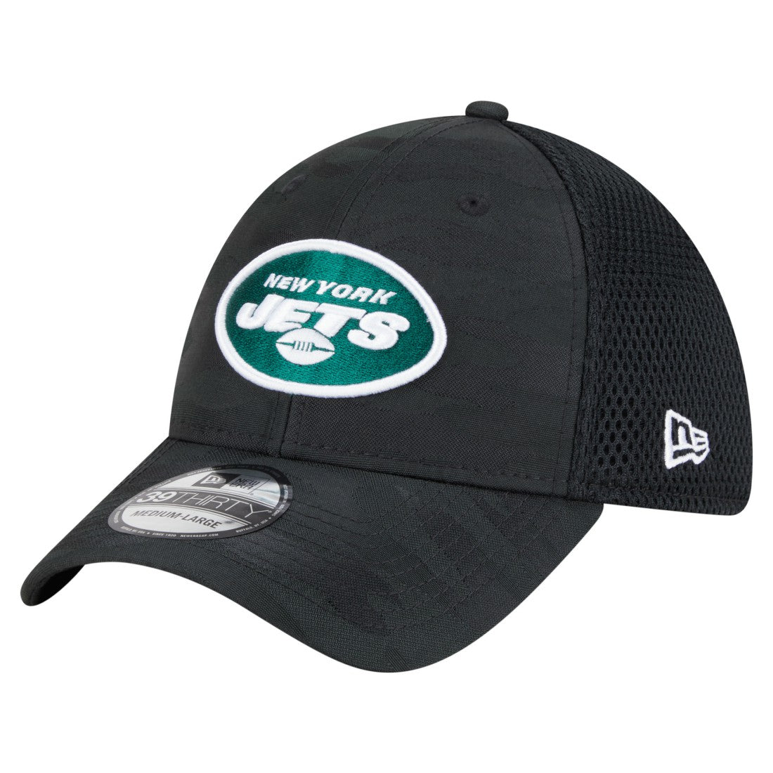 New York Jets New Era Active Camo 39THIRTY Flex Hat - Black - NFL