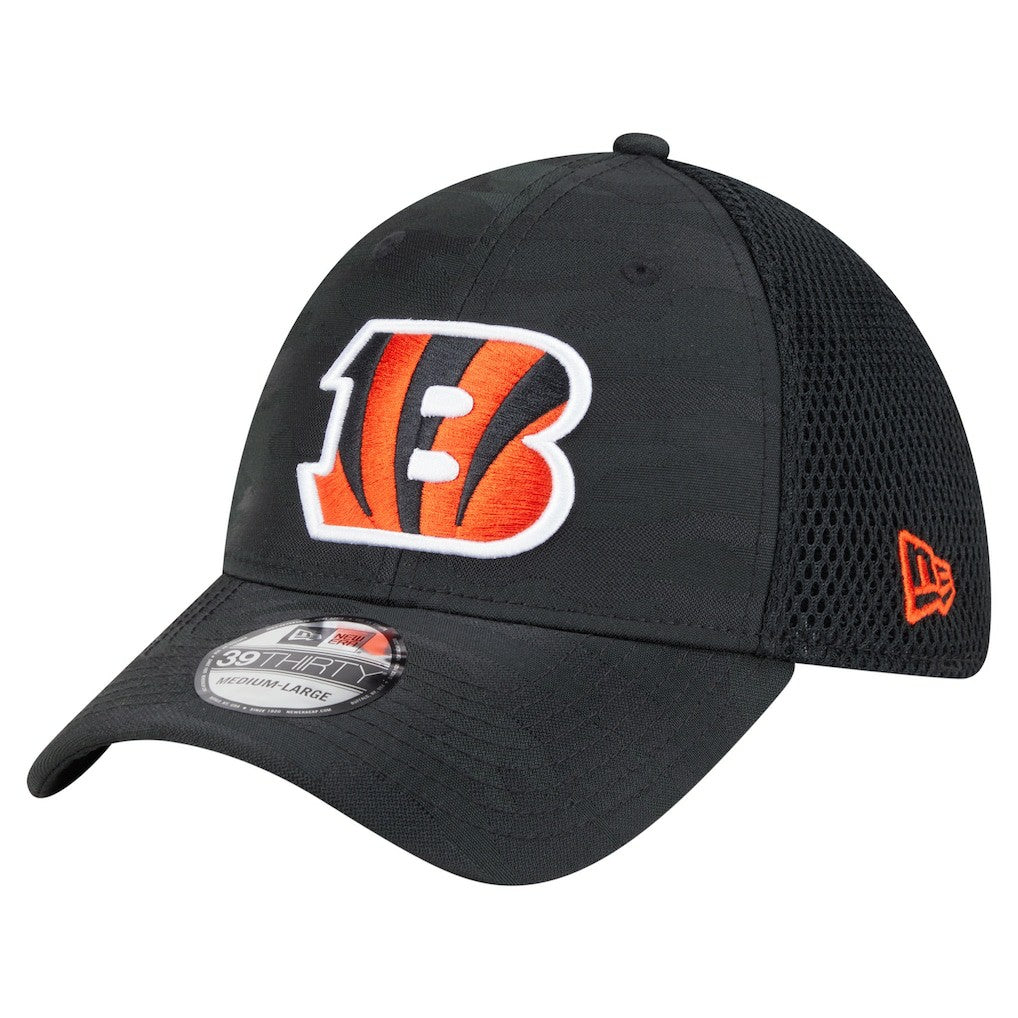 Cincinnati Bengals New Era Active Camo 39THIRTY Flex Hat - Black - NFL