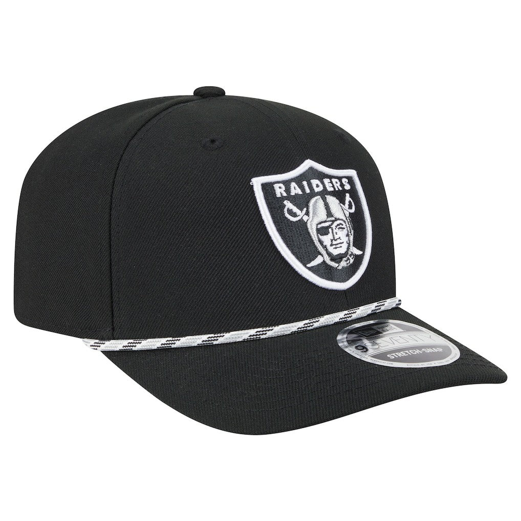 Las Vegas Raiders New Era Gameday Multi Rope 9SEVENTY Stretch-Snap Hat - Black - NFL