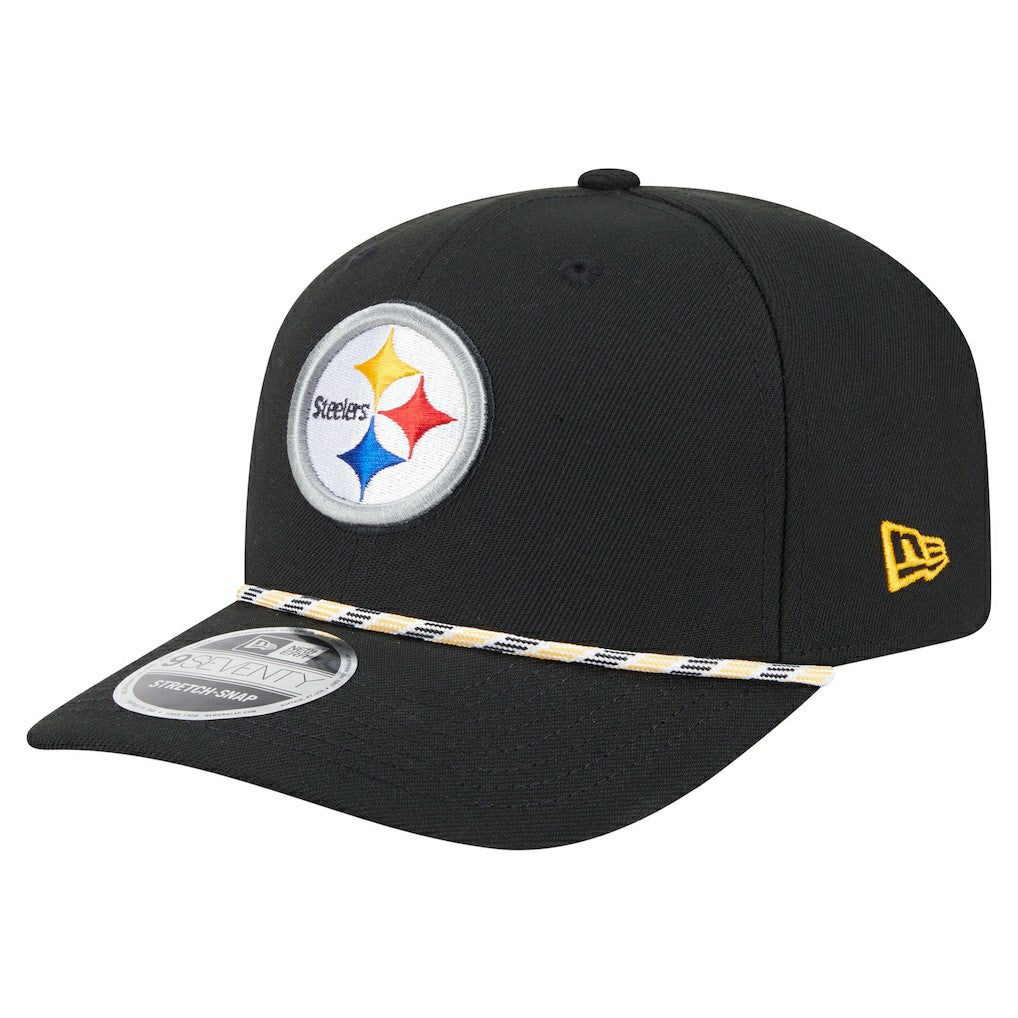 Pittsburgh Steelers New Era Gameday Multi Rope 9SEVENTY Stretch-Snap Hat - Black - NFL