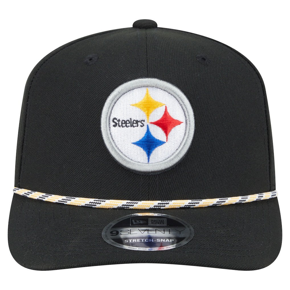 Pittsburgh Steelers New Era Gameday Multi Rope 9SEVENTY Stretch-Snap Hat - Black - NFL