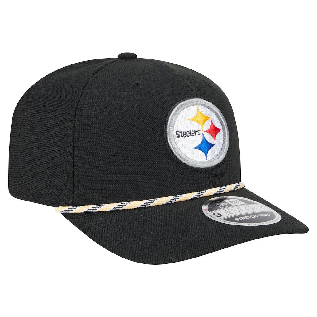 Pittsburgh Steelers New Era Gameday Multi Rope 9SEVENTY Stretch-Snap Hat - Black - NFL