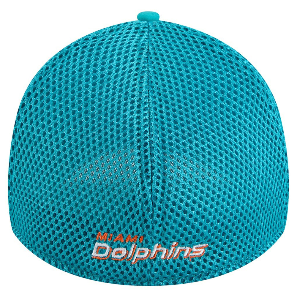 Miami Dolphins New Era Game Day Linear 39THIRTY Flex Hat - Aqua - NFL