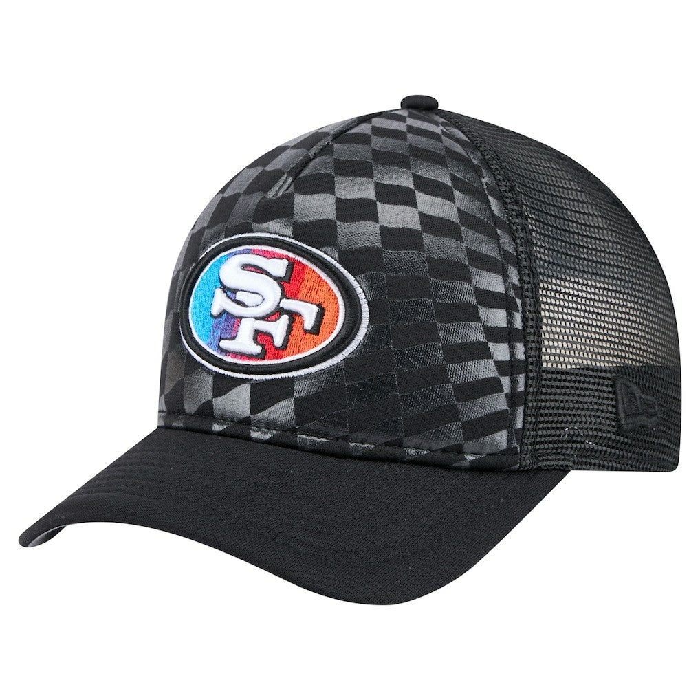 San Francisco 49ers New Era Gradient 9FORTY Adjustable Hat - Black - NFL