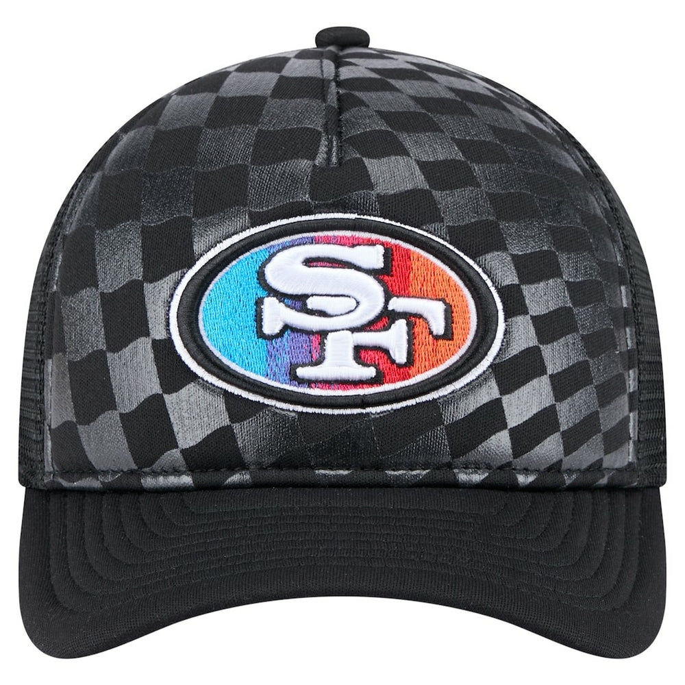 San Francisco 49ers New Era Gradient 9FORTY Adjustable Hat - Black - NFL