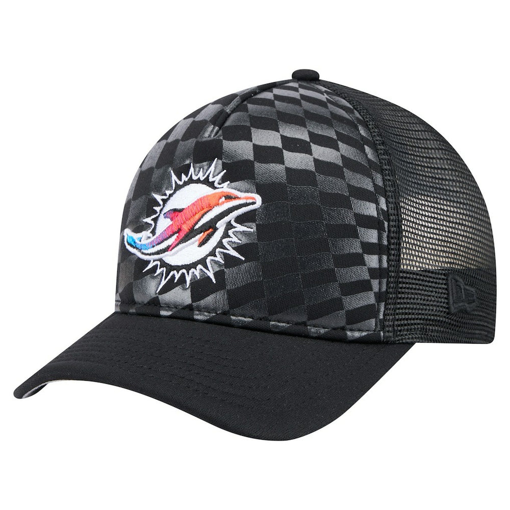 Miami Dolphins New Era Gradient 9FORTY Adjustable Hat - Black - NFL