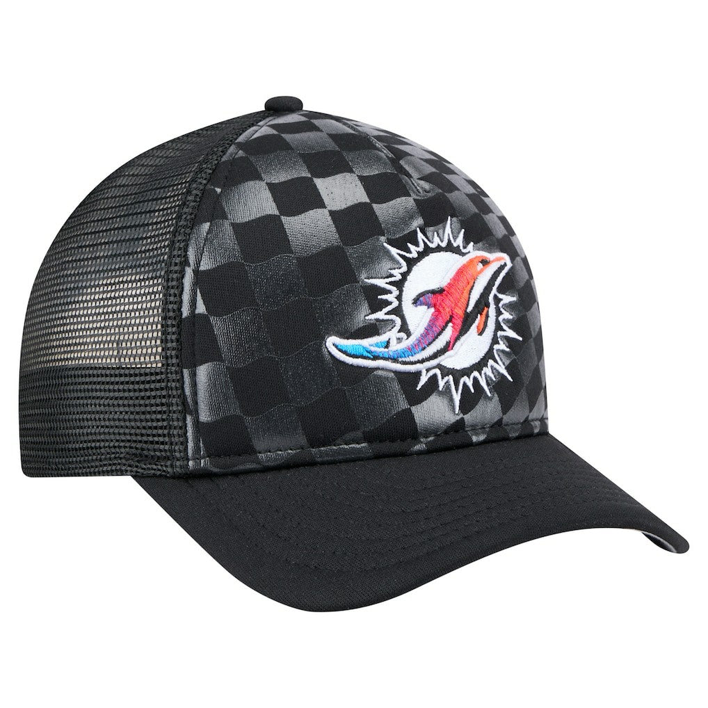 Miami Dolphins New Era Gradient 9FORTY Adjustable Hat - Black - NFL