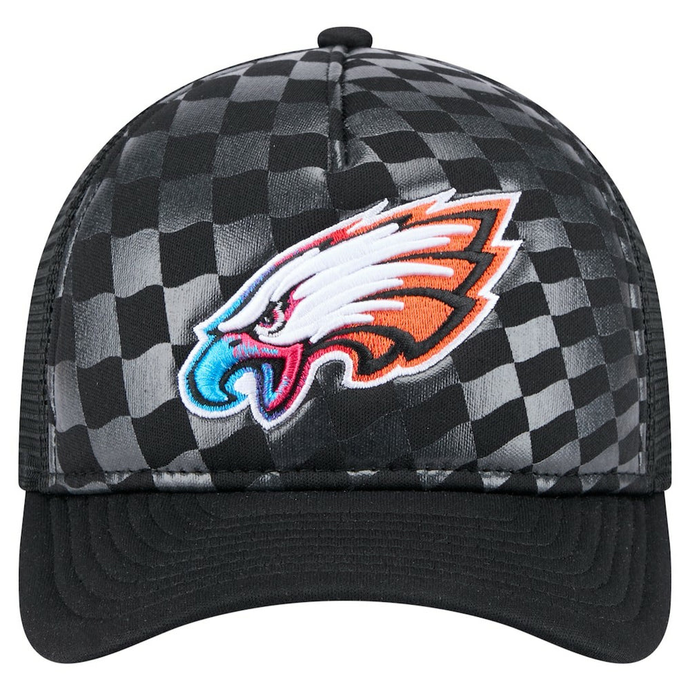 Philadelphia Eagles New Era Gradient 9FORTY Adjustable Hat - Black - NFL