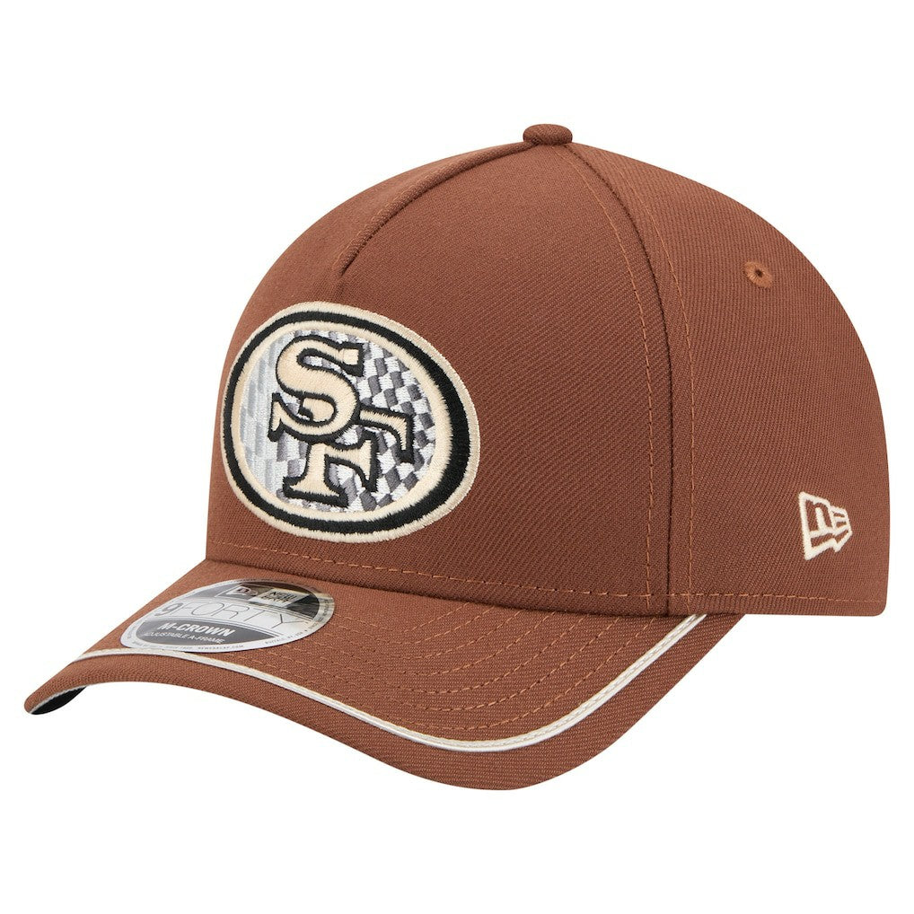 San Francisco 49ers New Era Motorsport 9FORTY Adjustable Hat - Brown - NFL