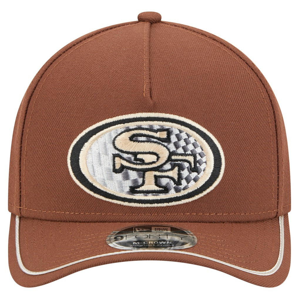 San Francisco 49ers New Era Motorsport 9FORTY Adjustable Hat - Brown - NFL