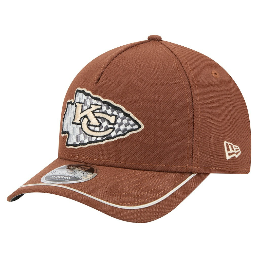 Kansas City Chiefs New Era Motorsport 9FORTY Adjustable Hat - Brown - NFL
