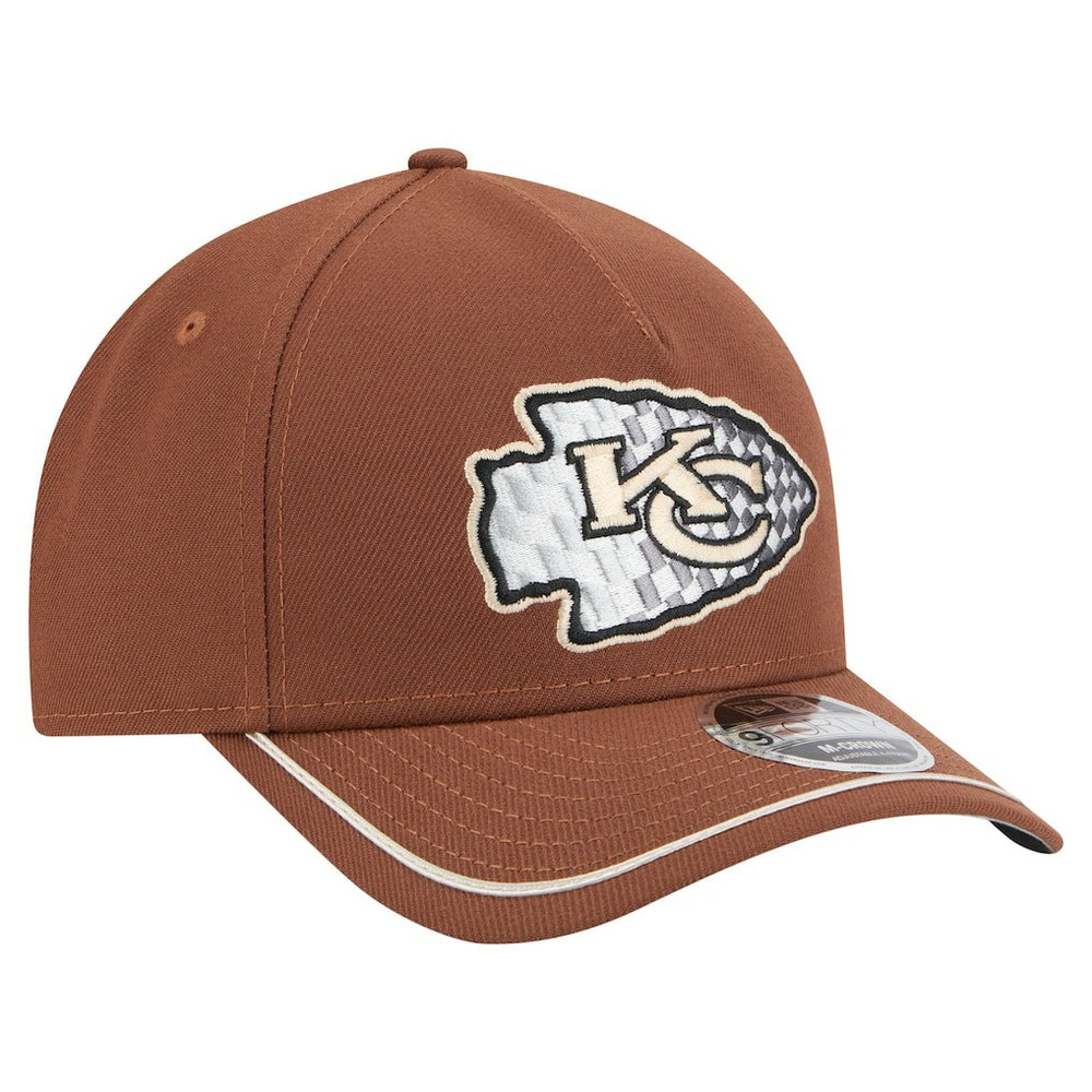 Kansas City Chiefs New Era Motorsport 9FORTY Adjustable Hat - Brown - NFL