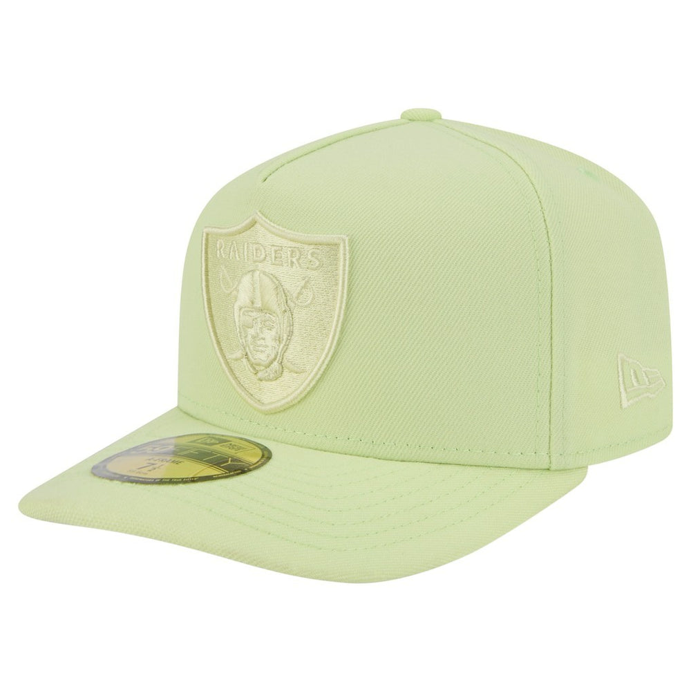 Las Vegas Raiders New Era Color Pack A-Frame 59FIFTY Fitted Hat - Light Green - NFL