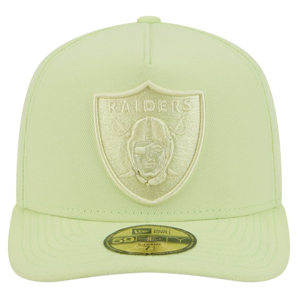 Las Vegas Raiders New Era Color Pack A-Frame 59FIFTY Fitted Hat - Light Green - NFL