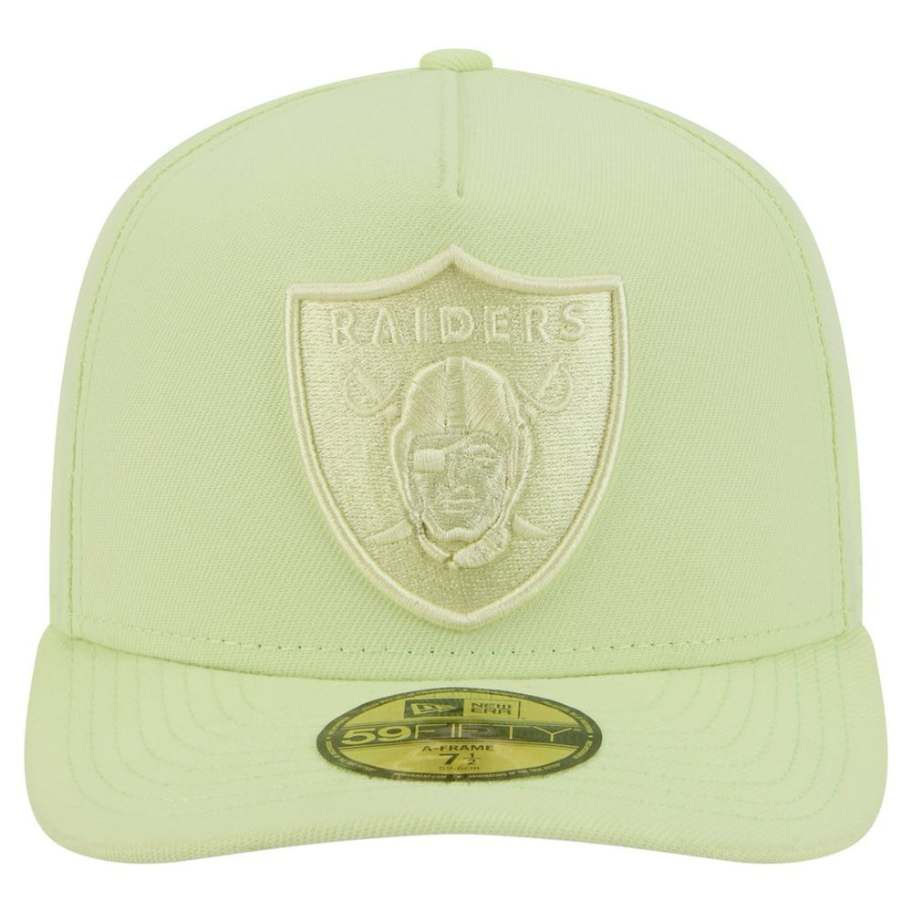 Las Vegas Raiders New Era Color Pack A-Frame 59FIFTY Fitted Hat - Light Green - NFL