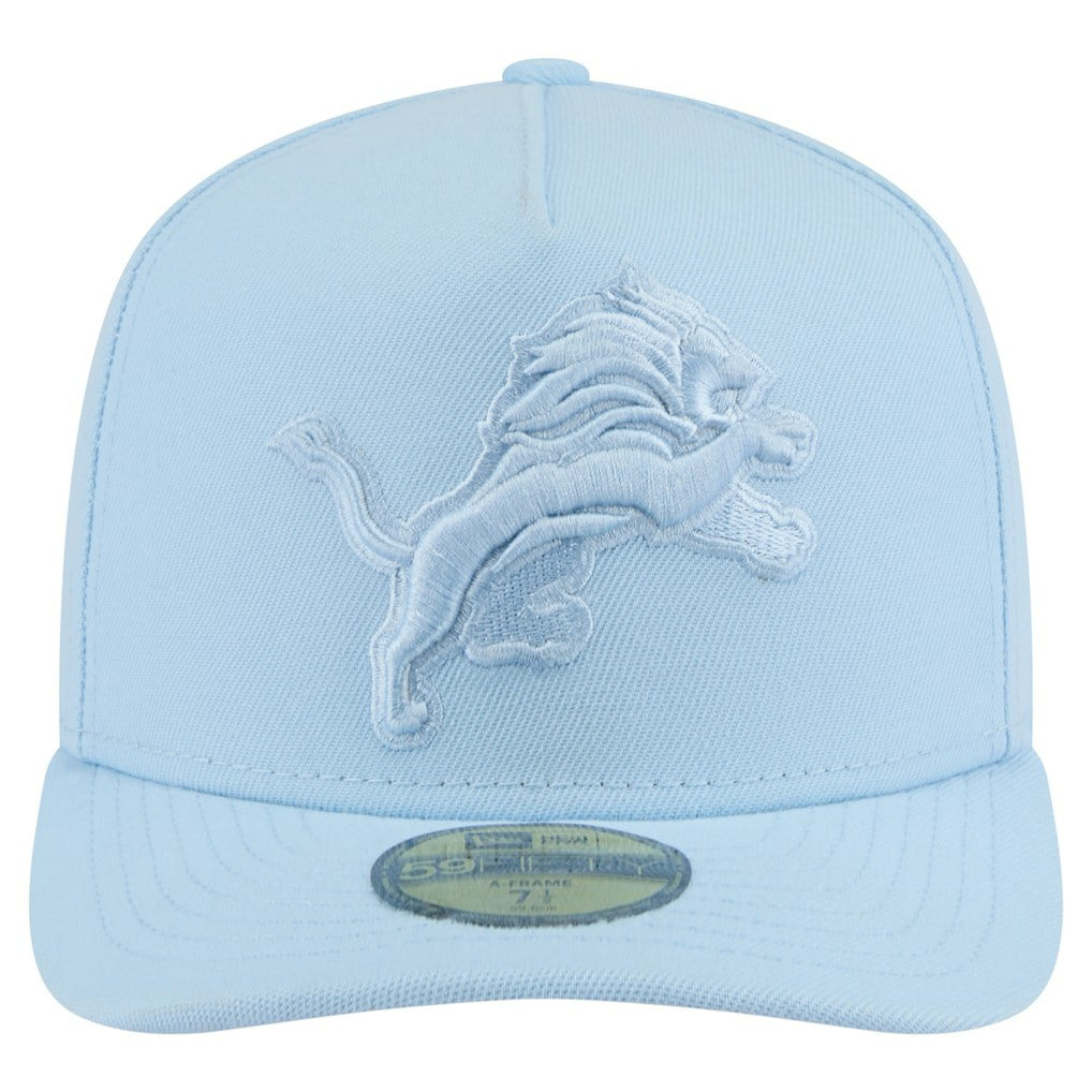 Detroit Lions New Era Color Pack A-Frame 59FIFTY Fitted Hat - Light Blue - NFL