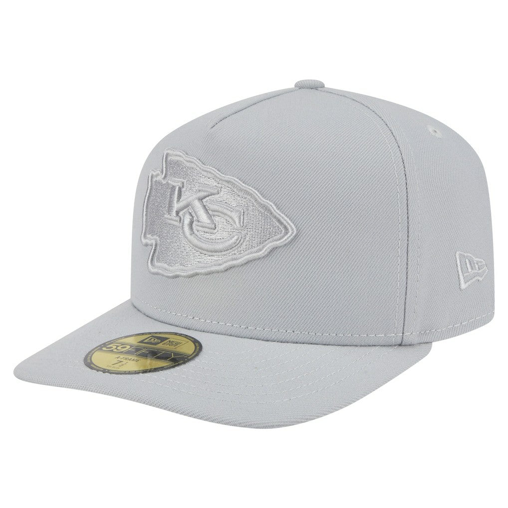 Kansas City Chiefs New Era Color Pack A-Frame 59FIFTY Fitted Hat - Gray - NFL
