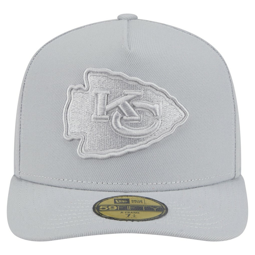 Kansas City Chiefs New Era Color Pack A-Frame 59FIFTY Fitted Hat - Gray - NFL
