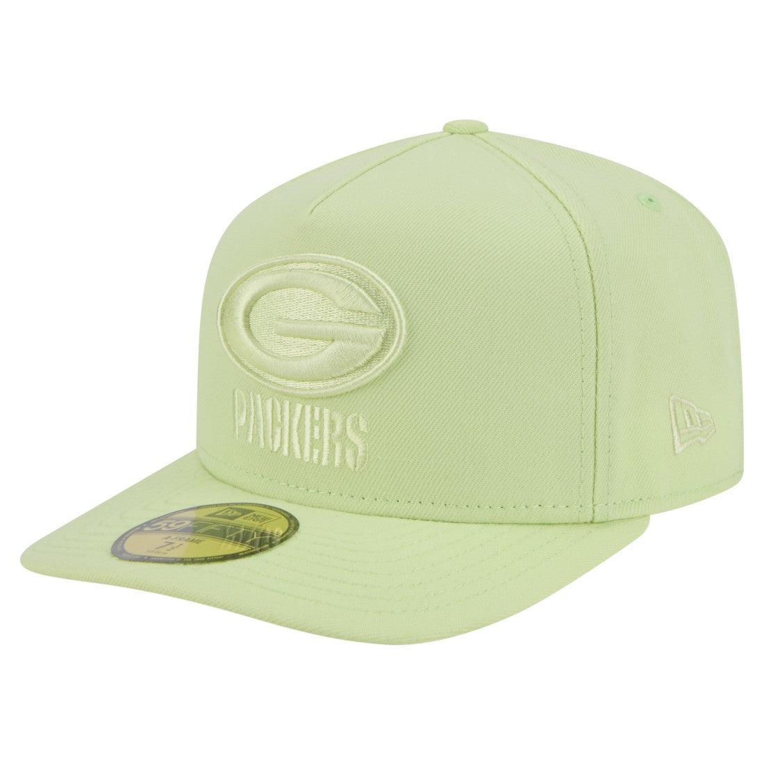 Green Bay Packers New Era Color Pack A-Frame 59FIFTY Fitted Hat - Light Green - NFL