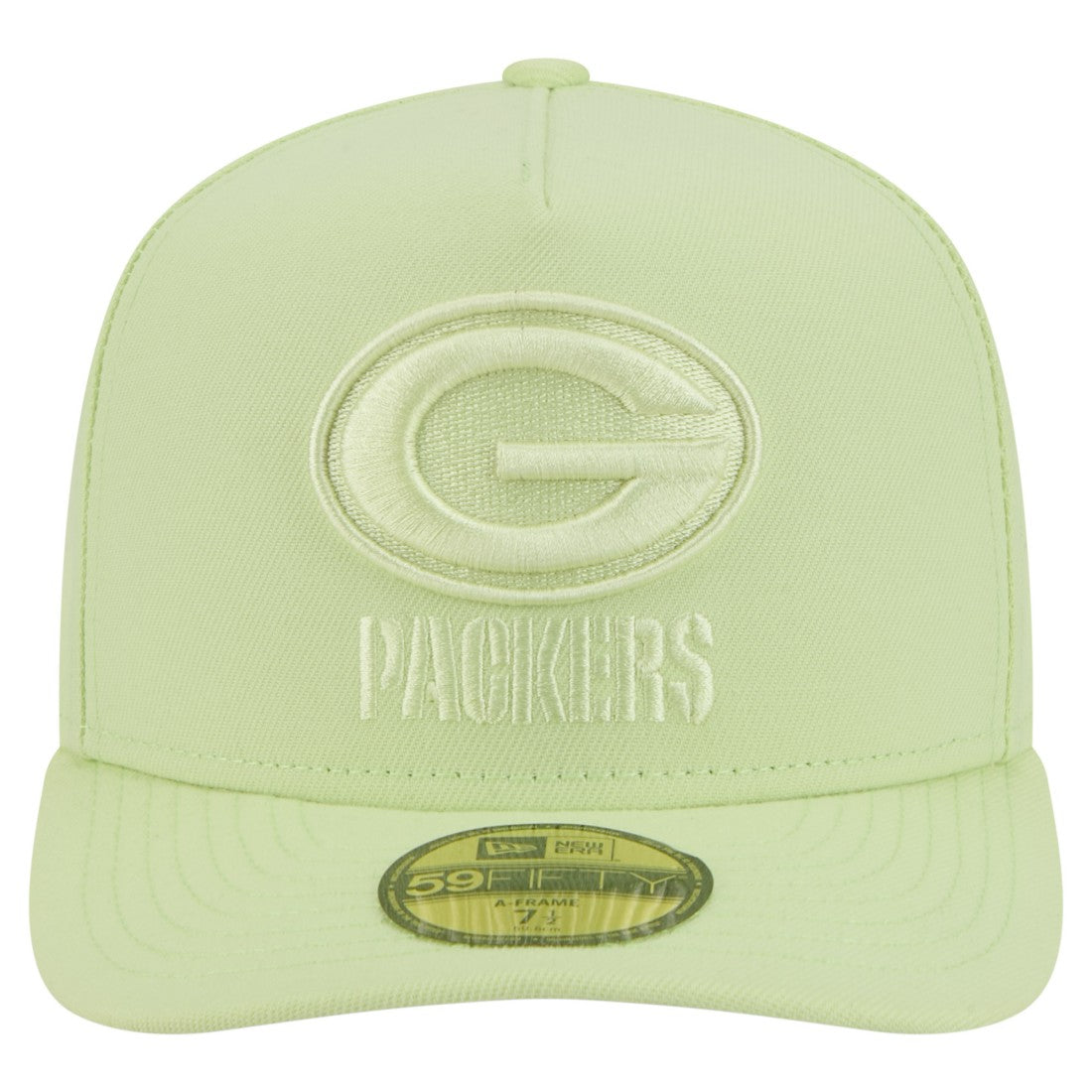 Green Bay Packers New Era Color Pack A-Frame 59FIFTY Fitted Hat - Light Green - NFL
