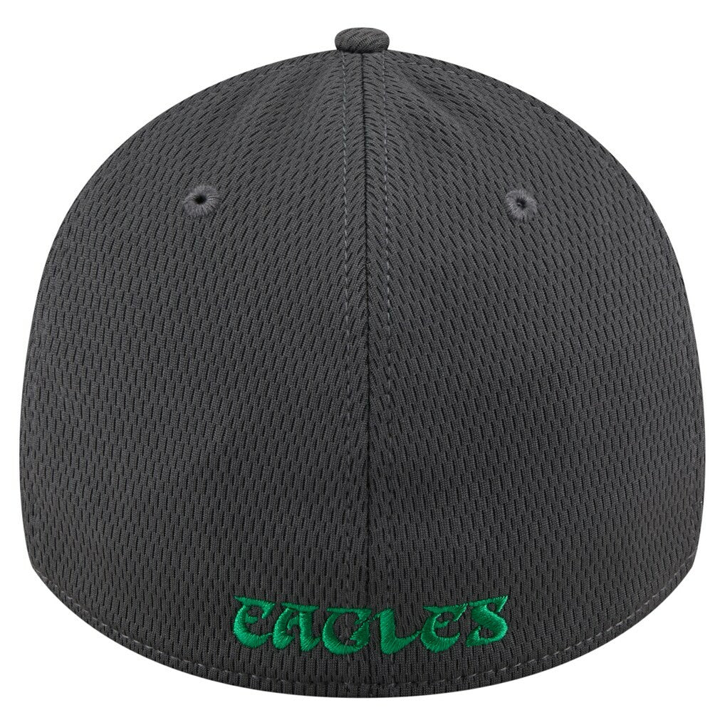 Philadelphia Eagles New Era Throwback Logo Main 39THIRTY Flex Hat - Graphite - NFL