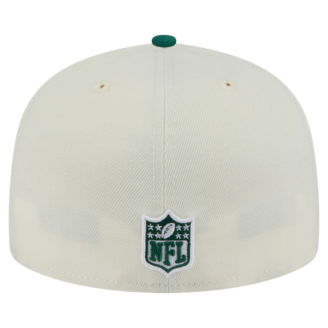 New York Jets New Era Main 59FIFTY Fitted Hat - Cream/Green - NFL