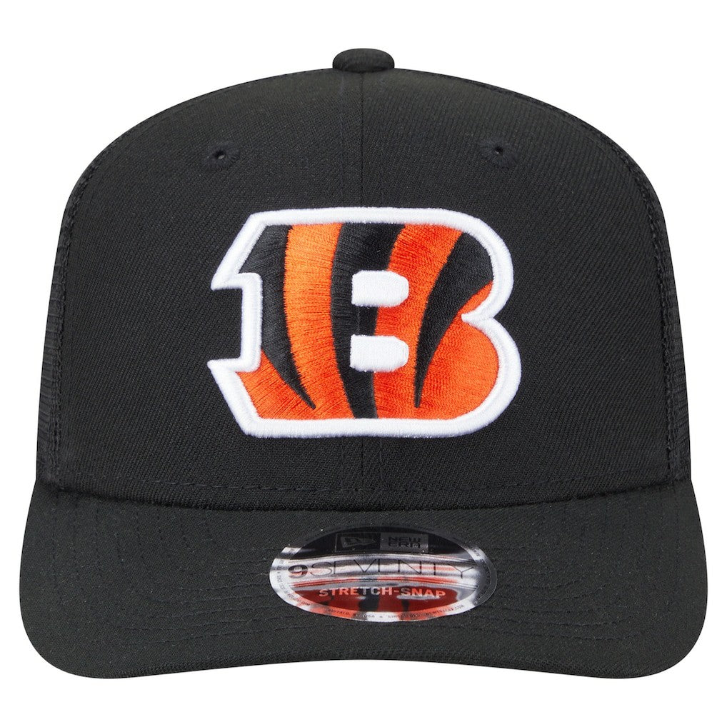 Cincinnati Bengals New Era Main Trucker 9SEVENTY Stretch-Snap Hat - Black - NFL