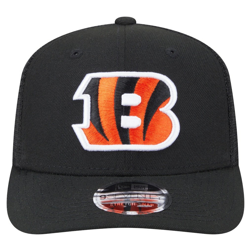 Cincinnati Bengals New Era Main Trucker 9SEVENTY Stretch-Snap Hat - Black - NFL