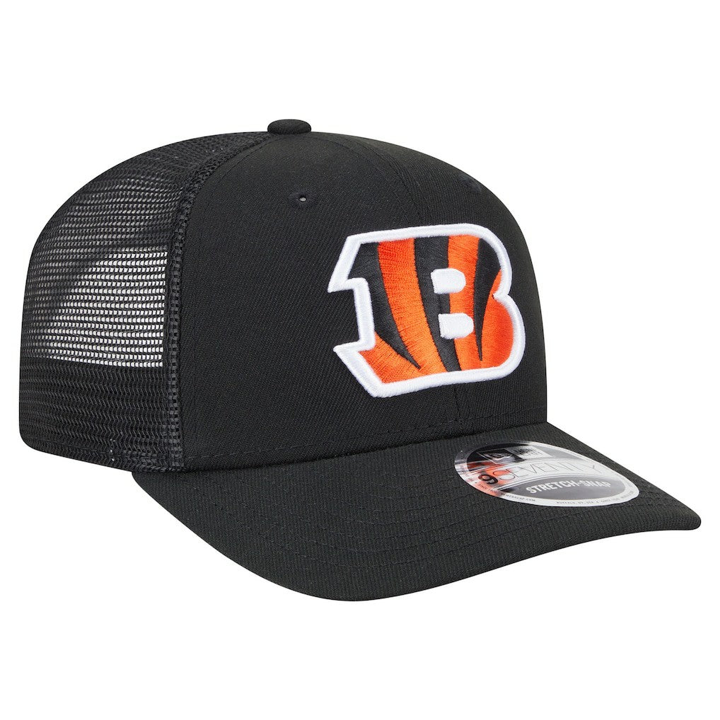 Cincinnati Bengals New Era Main Trucker 9SEVENTY Stretch-Snap Hat - Black - NFL