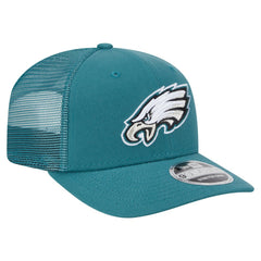 Philadelphia Eagles New Era Main Trucker 9SEVENTY Stretch-Snap Hat - Midnight Green - NFL