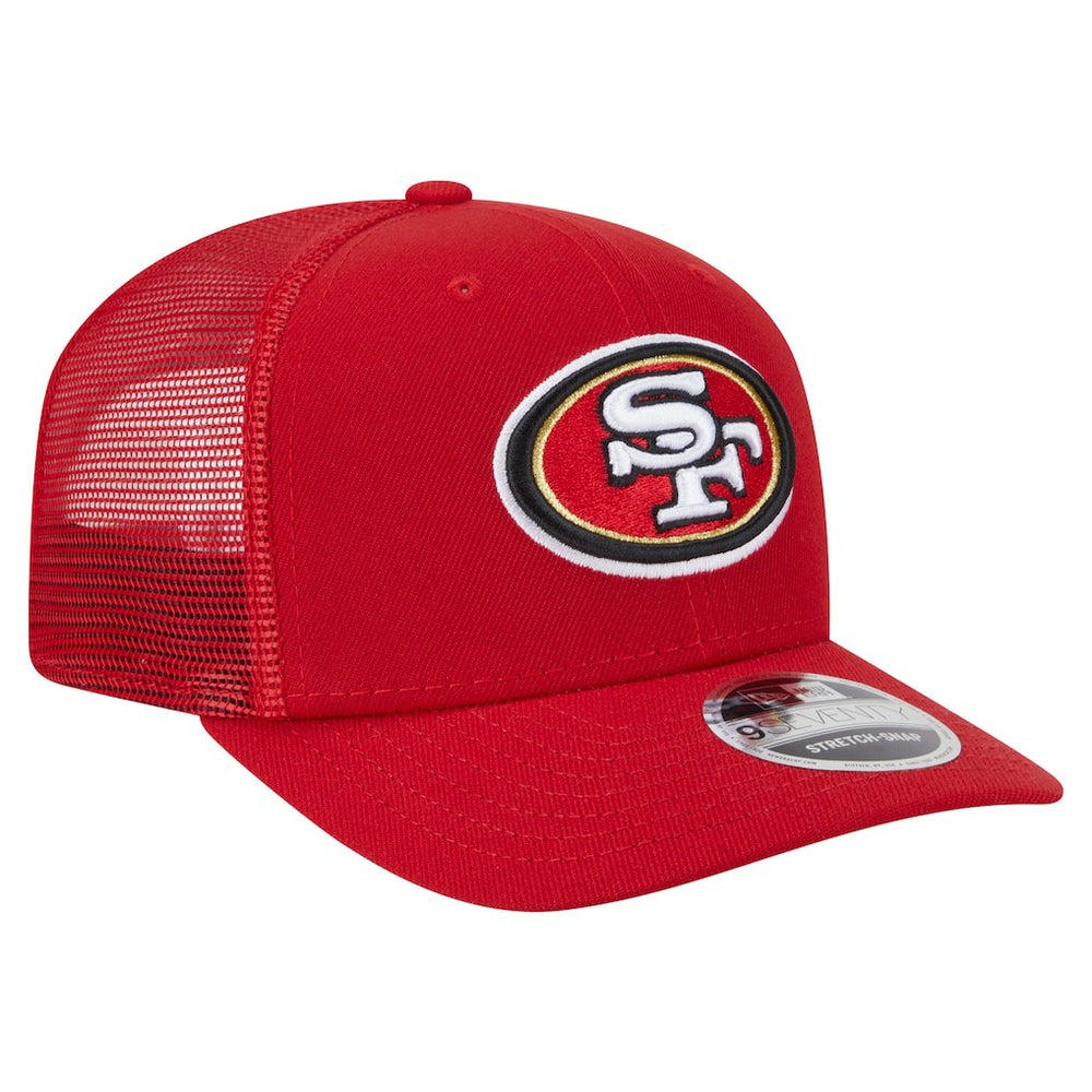 San Francisco 49ers New Era Main Trucker 9SEVENTY Stretch-Snap Hat - Scarlet - NFL