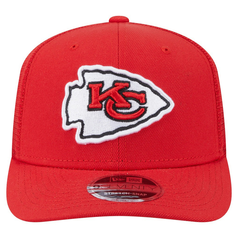 Kansas City Chiefs New Era Main Trucker 9SEVENTY Stretch-Snap Hat - Red - NFL