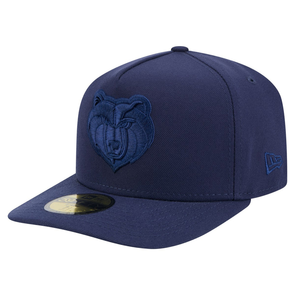New Era Memphis Grizzlies Colorpack A-Frame Pinch Front 59FIFTY Fitted Hat Navy