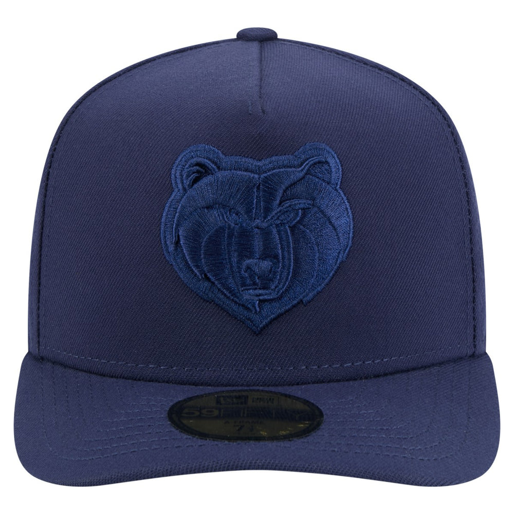 New Era Memphis Grizzlies Colorpack A-Frame Pinch Front 59FIFTY Fitted Hat Navy