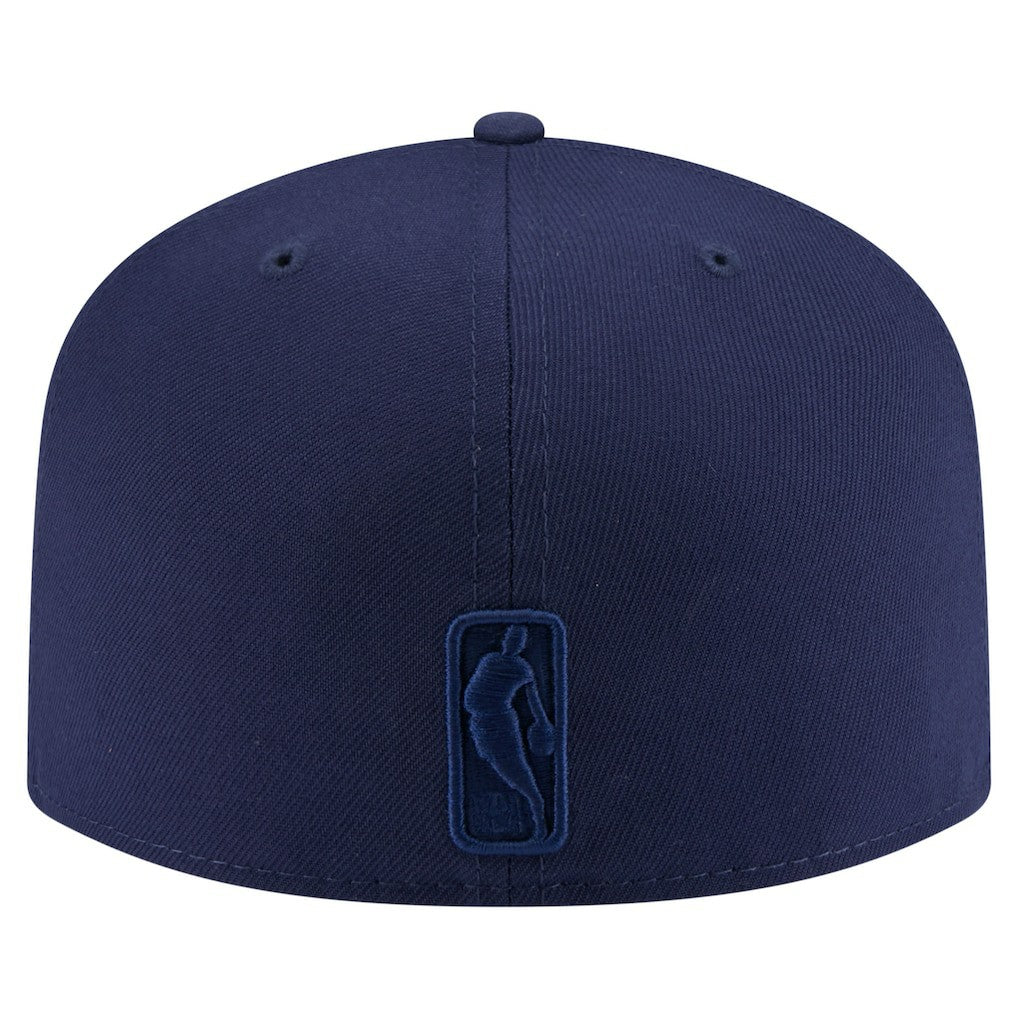 New Era Philadelphia 76ers Colorpack A-Frame Pinch Front 59FIFTY Fitted Hat Navy
