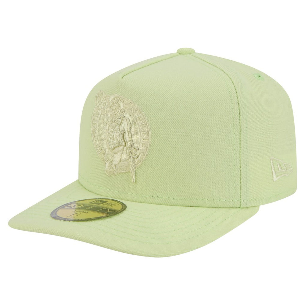 New Era Boston Celtics Colorpack A-Frame Pinch Front 59FIFTY Fitted Hat Green