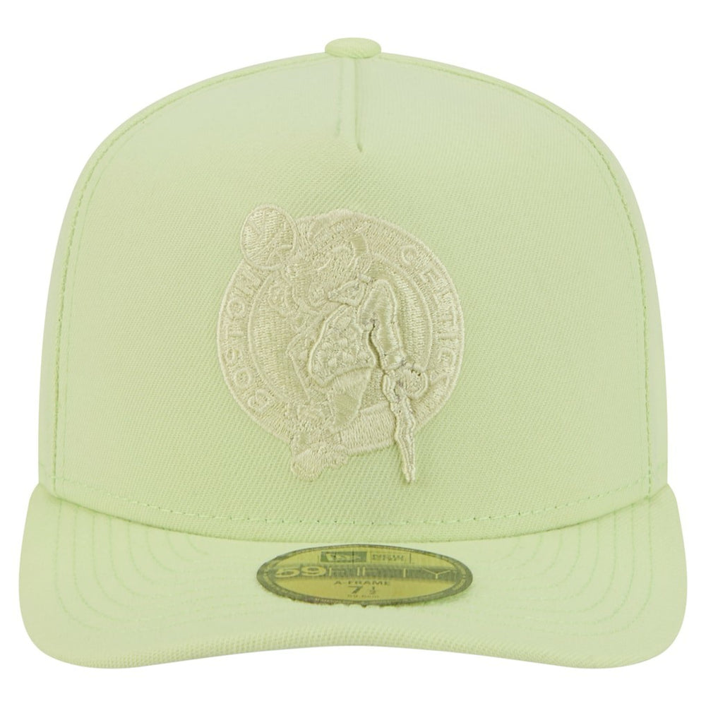 New Era Boston Celtics Colorpack A-Frame Pinch Front 59FIFTY Fitted Hat Green