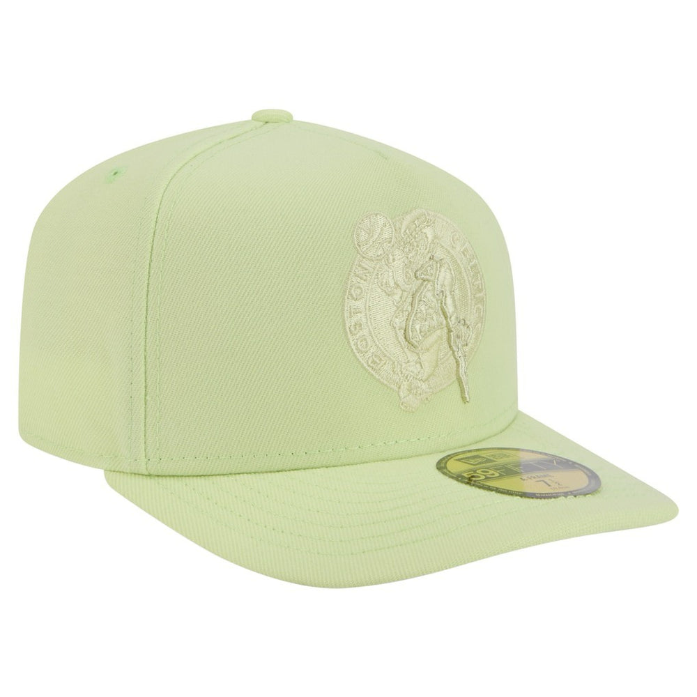 New Era Boston Celtics Colorpack A-Frame Pinch Front 59FIFTY Fitted Hat Green