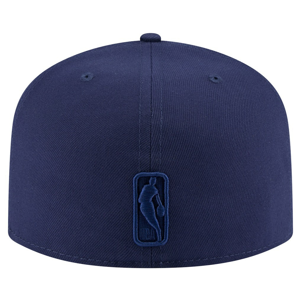 New Era Dallas Mavericks Colorpack A-Frame Pinch Front 59FIFTY Fitted Hat Navy