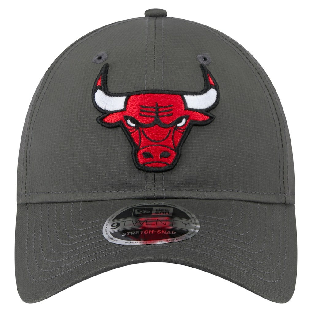 New Era Chicago Bulls Active Ripstop 9TWENTY Adjustable Hat Charcoal