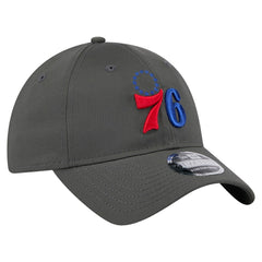 New Era Philadelphia 76ers Active Ripstop 9TWENTY Adjustable Hat Charcoal