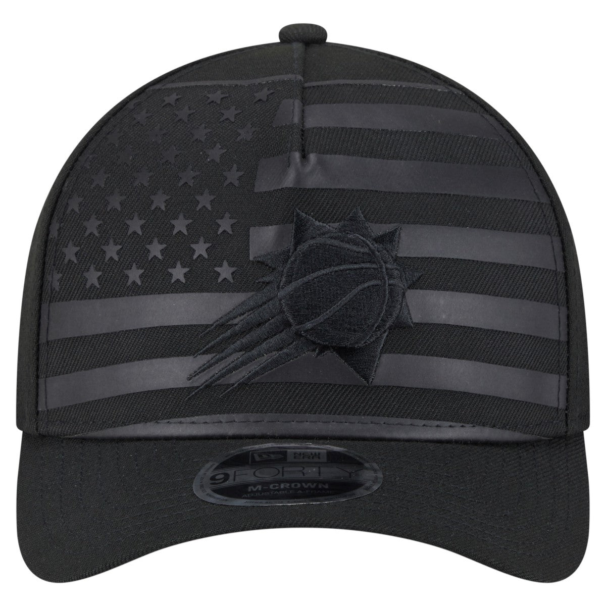 New Era Phoenix Suns Game Day Flag A-Frame 9FORTY Adjustable Hat Black