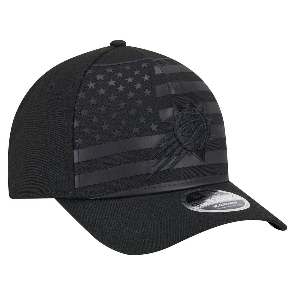 New Era Phoenix Suns Game Day Flag A-Frame 9FORTY Adjustable Hat Black