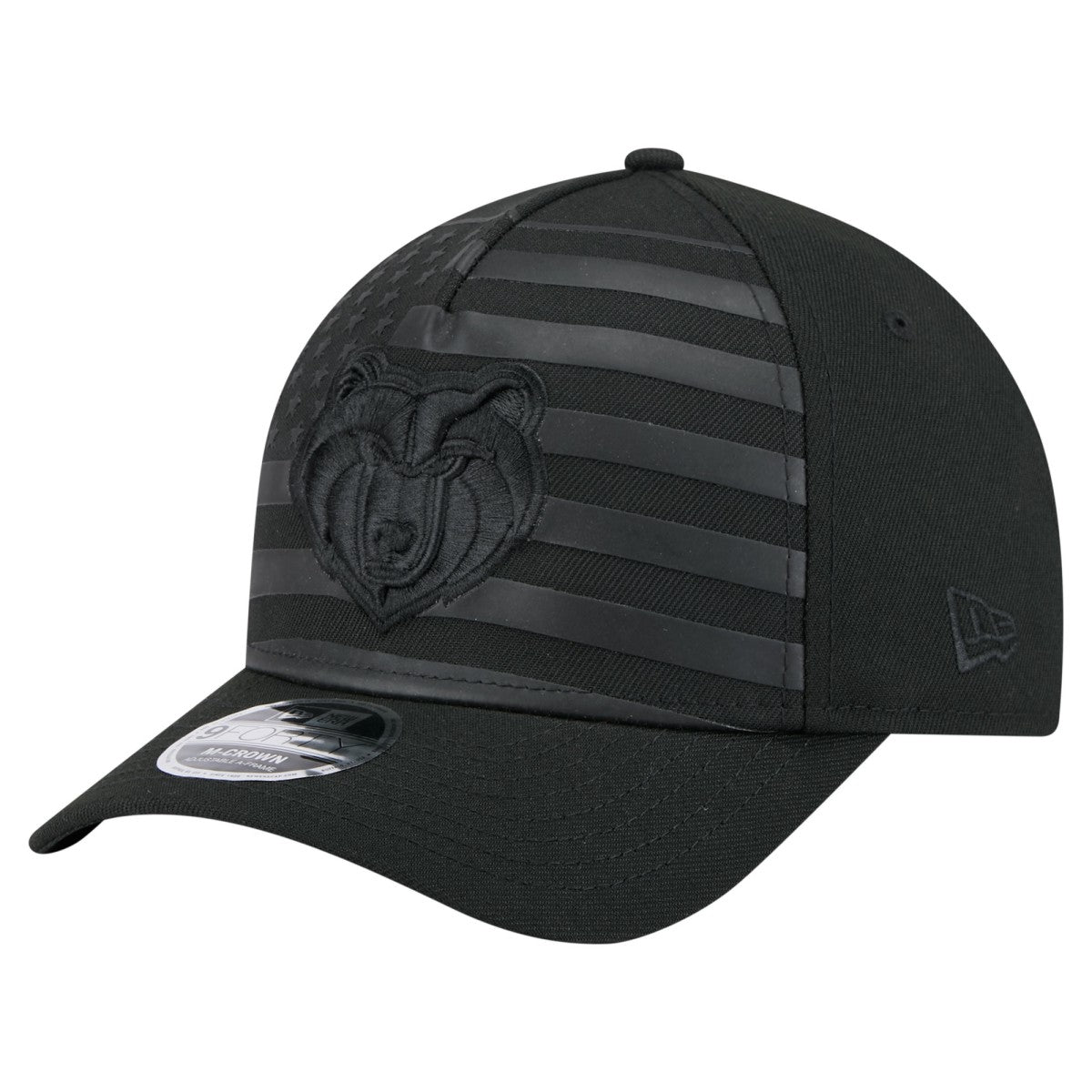 New Era Memphis Grizzlies Game Day Flag A-Frame 9FORTY Adjustable Hat Black