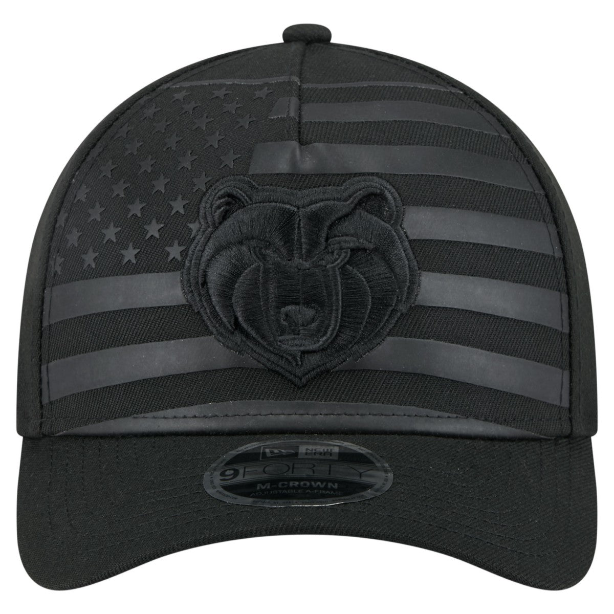 New Era Memphis Grizzlies Game Day Flag A-Frame 9FORTY Adjustable Hat Black