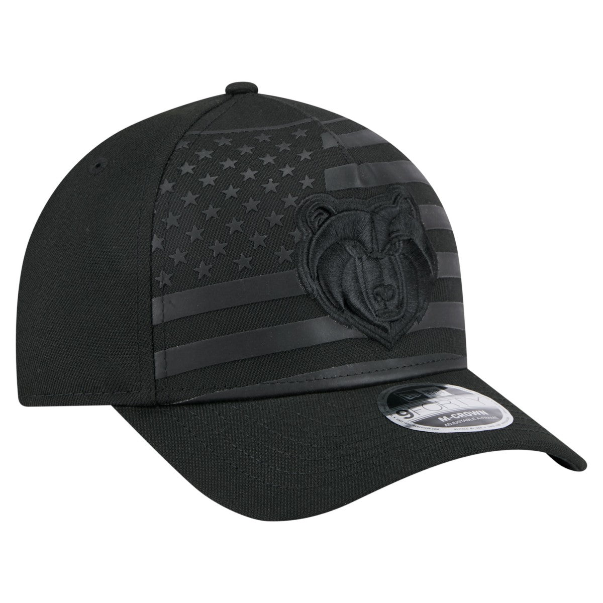 New Era Memphis Grizzlies Game Day Flag A-Frame 9FORTY Adjustable Hat Black